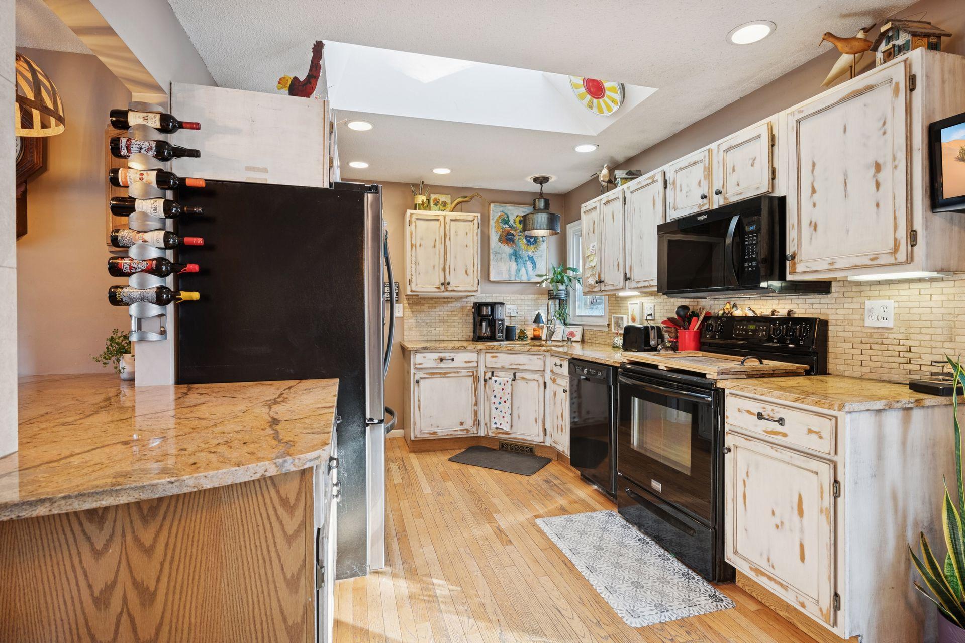 Kitchen with great storage space and a pantry