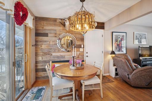 Dining with access to the garage