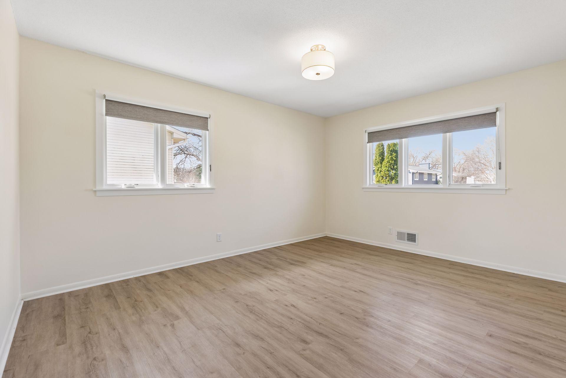 Third bedroom up, with blackout shades.