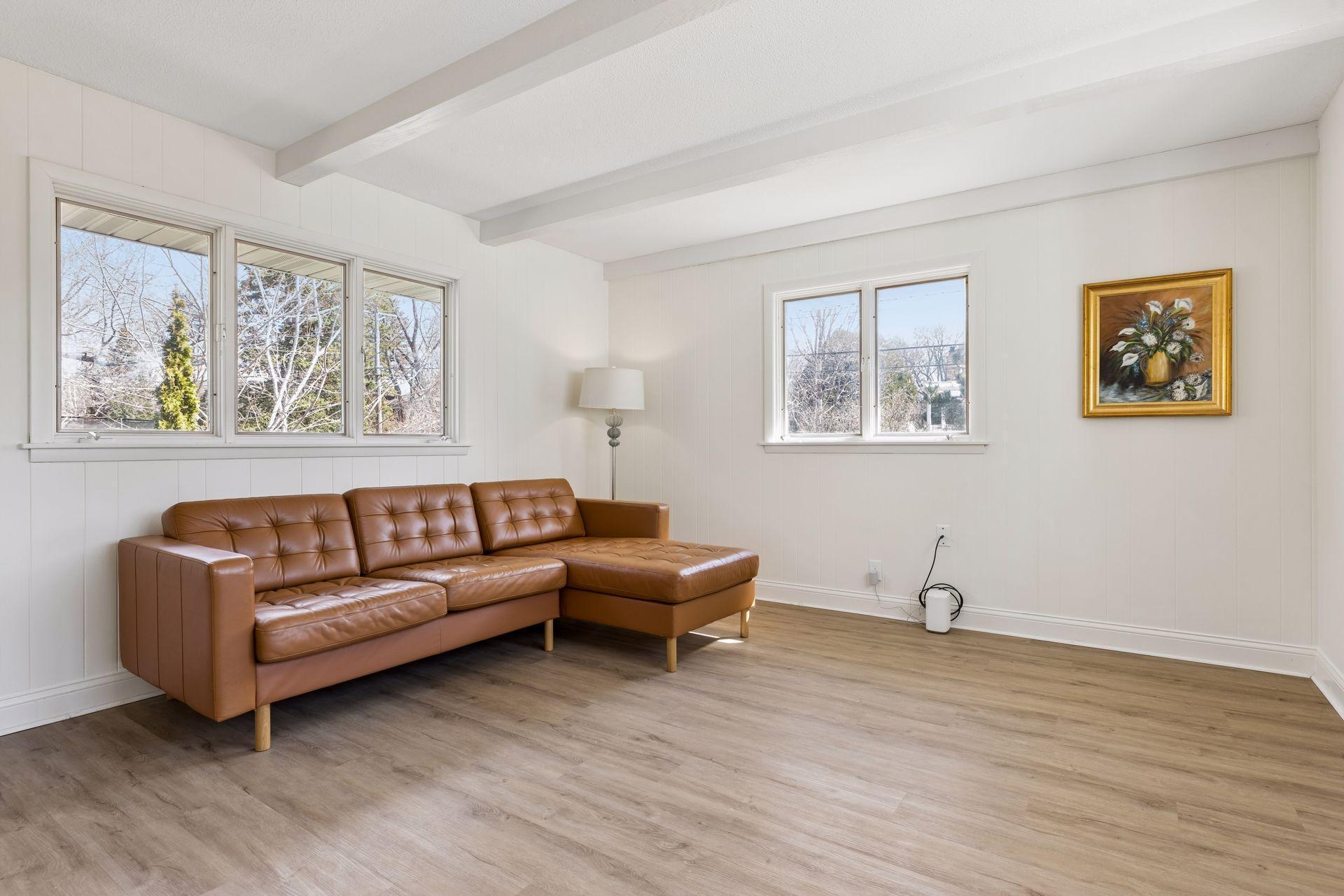 Flex room off of the formal dining currently serves as a den, but technically counts as a fourth bedroom.