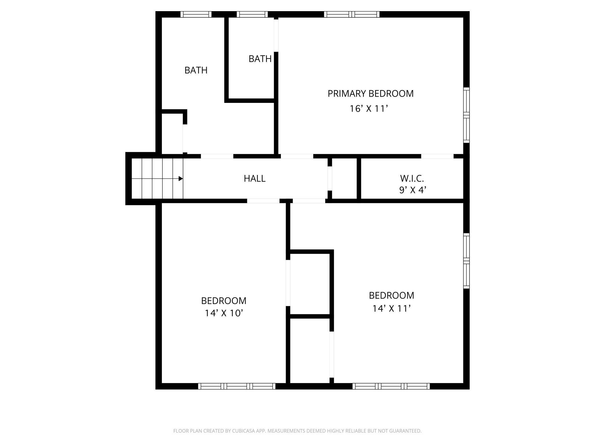 Upper Level Floorplan 7221 Oaklawn Ave
