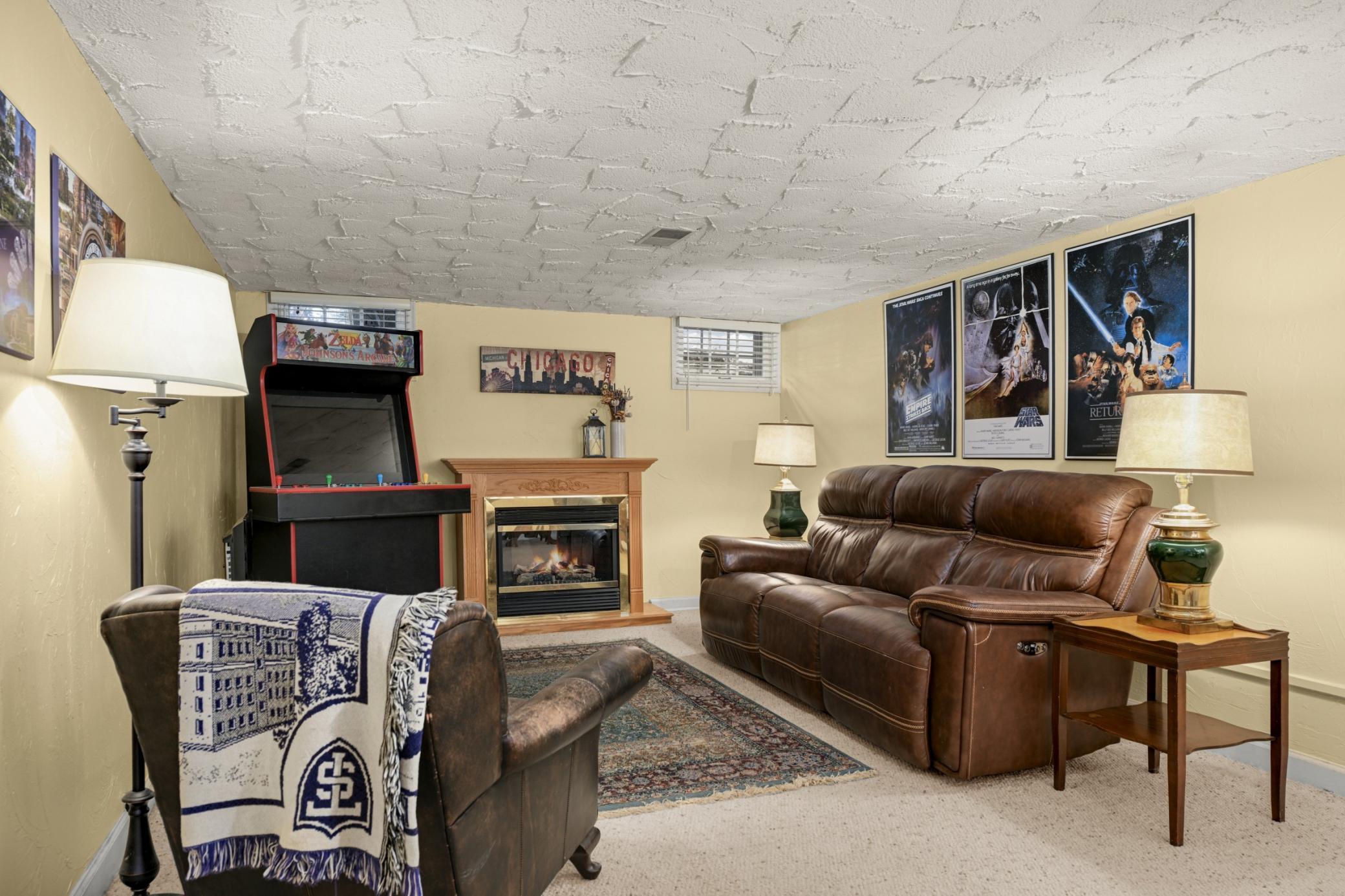 Lower level family room