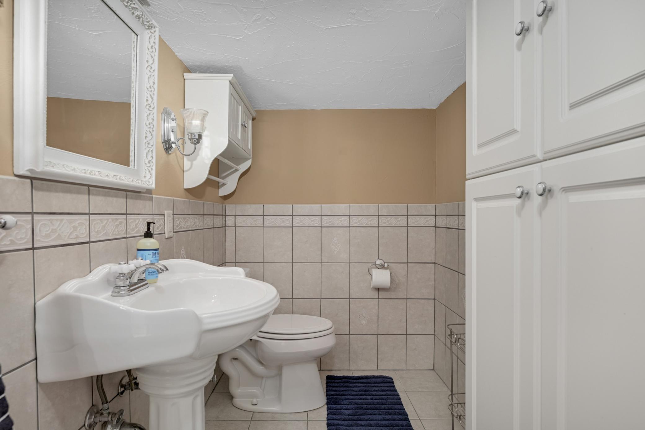 Lower level en suite bath