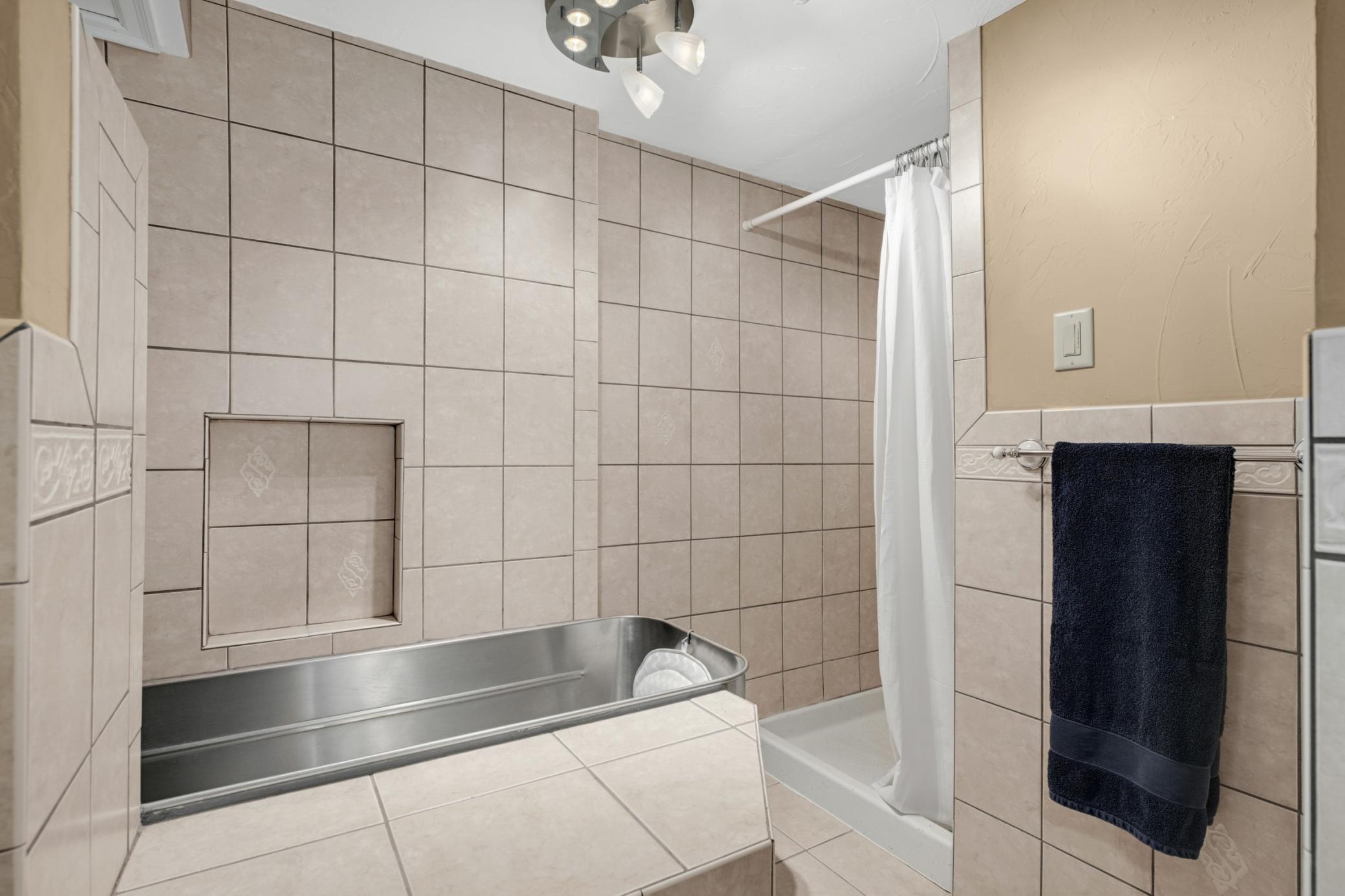 Lower level en suite bathroom