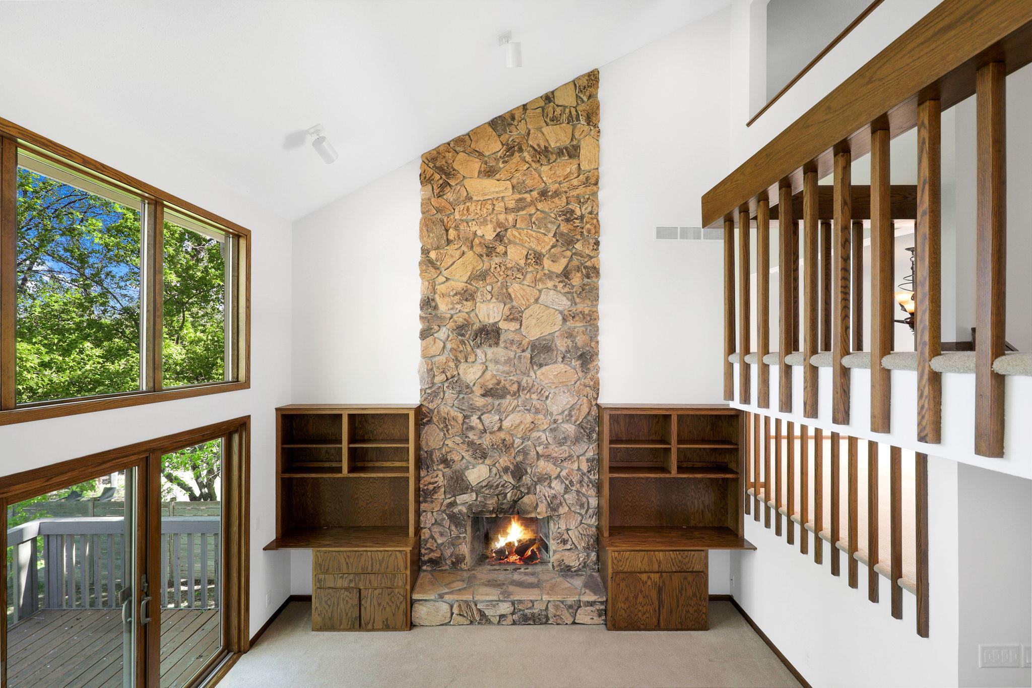 16 - Family Room Wood Burning Fireplace with gas starter..jpg