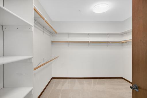 Spacious walk-in closet