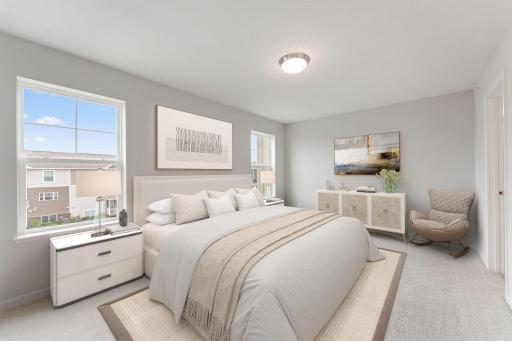 Photos of former model home, options and color selections will vary.