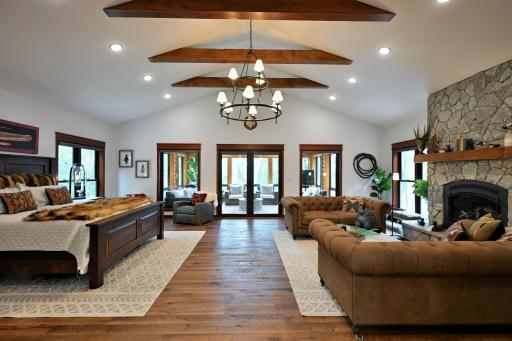 Primary Suite adjoins 4 season room