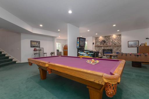 Lower level family and entertainment room