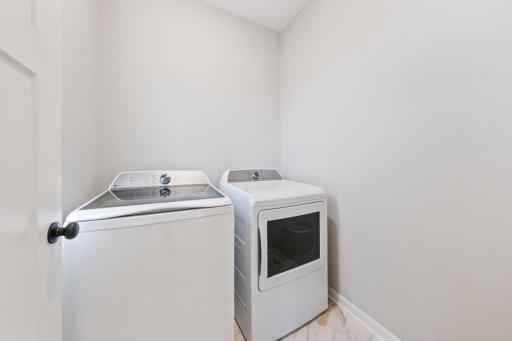 Photos of former model home, options and color selections will vary.
