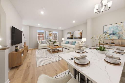 Photos of former model home, options and color selections will vary.