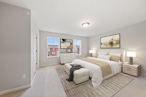 Photos of former model home, options and color selections will vary.