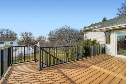 Maintenance free deck perfect for easy outdoor living