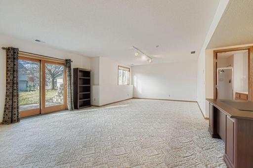 Expansive walkout lower-level living space