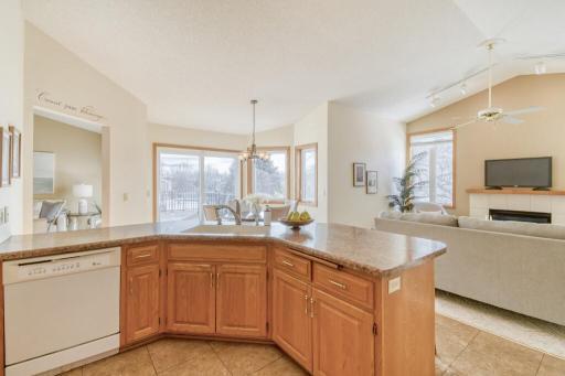 Bright, functional kitchen with great workspace
