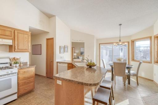 Kitchen with casual dining space