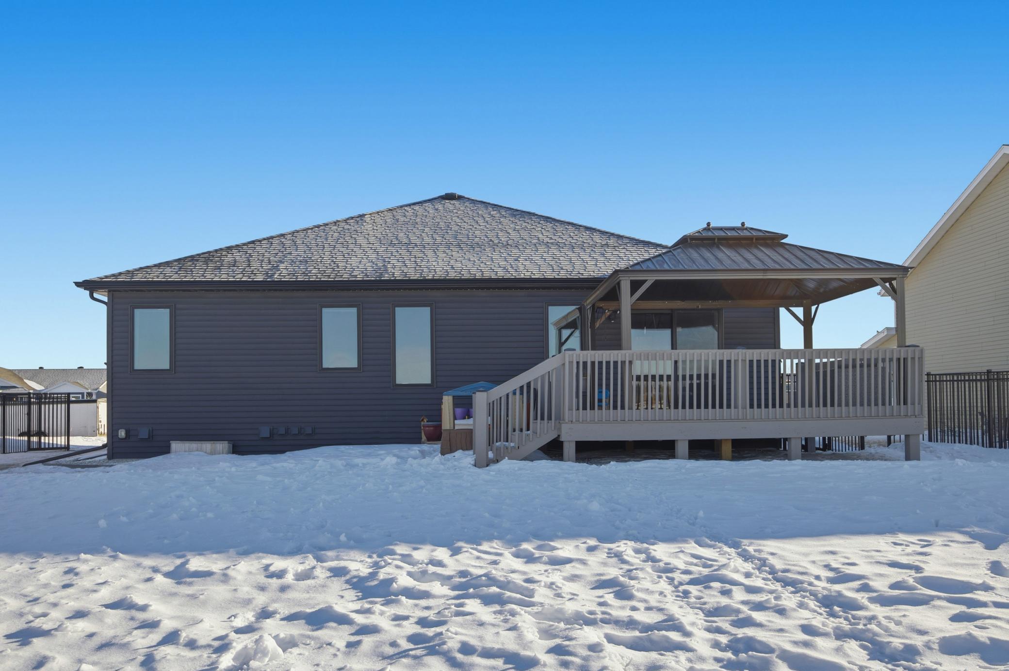 Rear of home