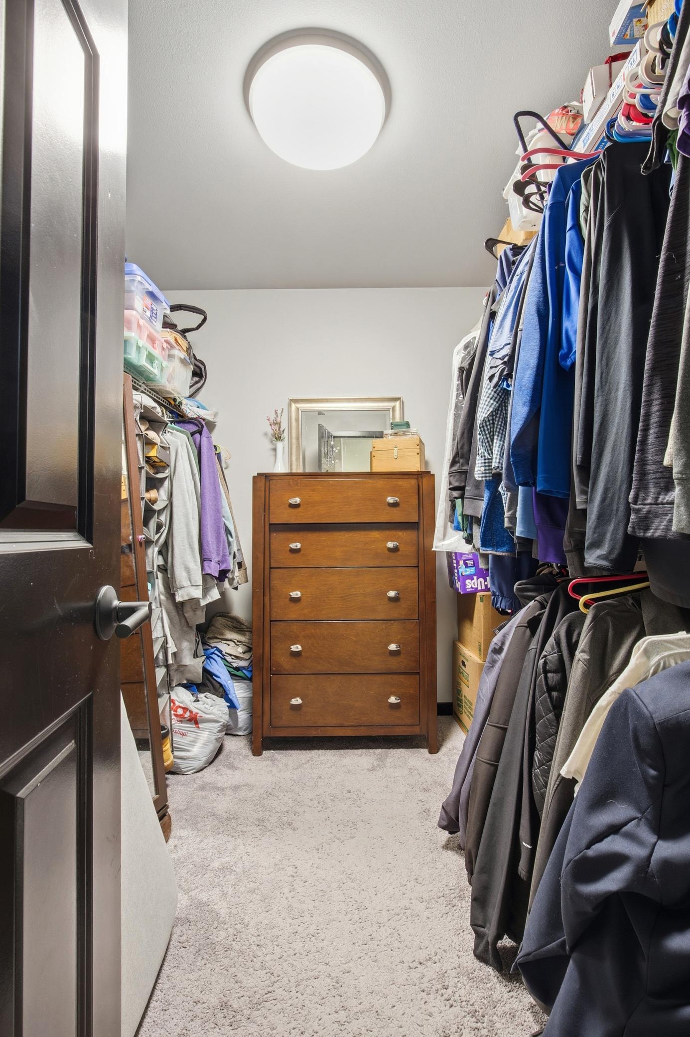 Primary walk-in closet