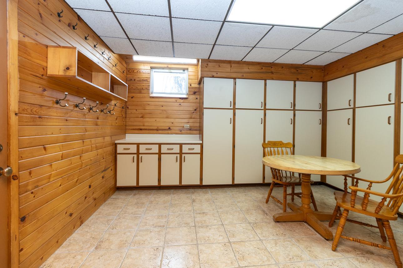 Entry from garage with tons of built-in storage.