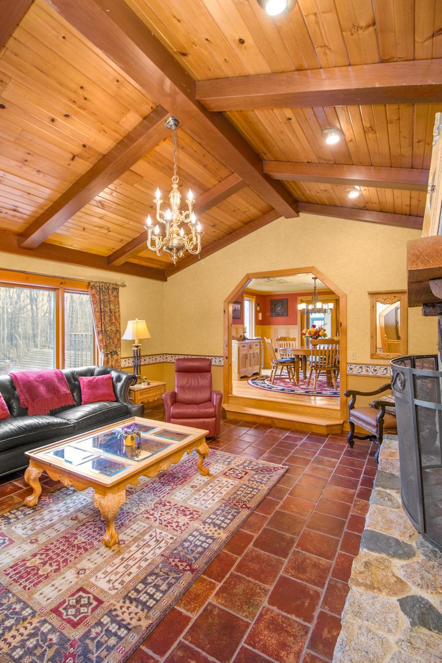 Beautiful vaulted ceiling