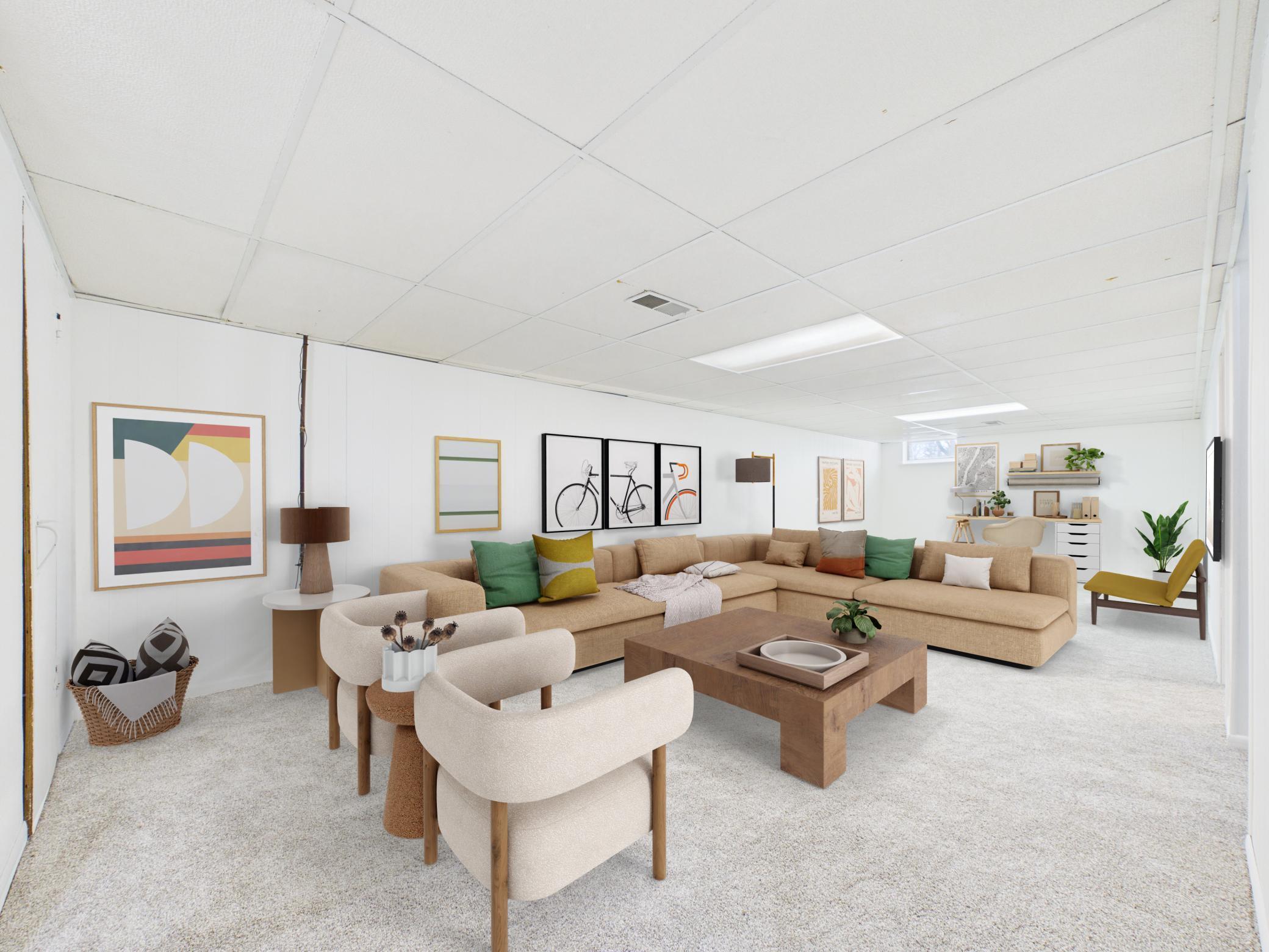 this comfortable home was made for kicking back and enjoying life with family and friends. (virtual staging)