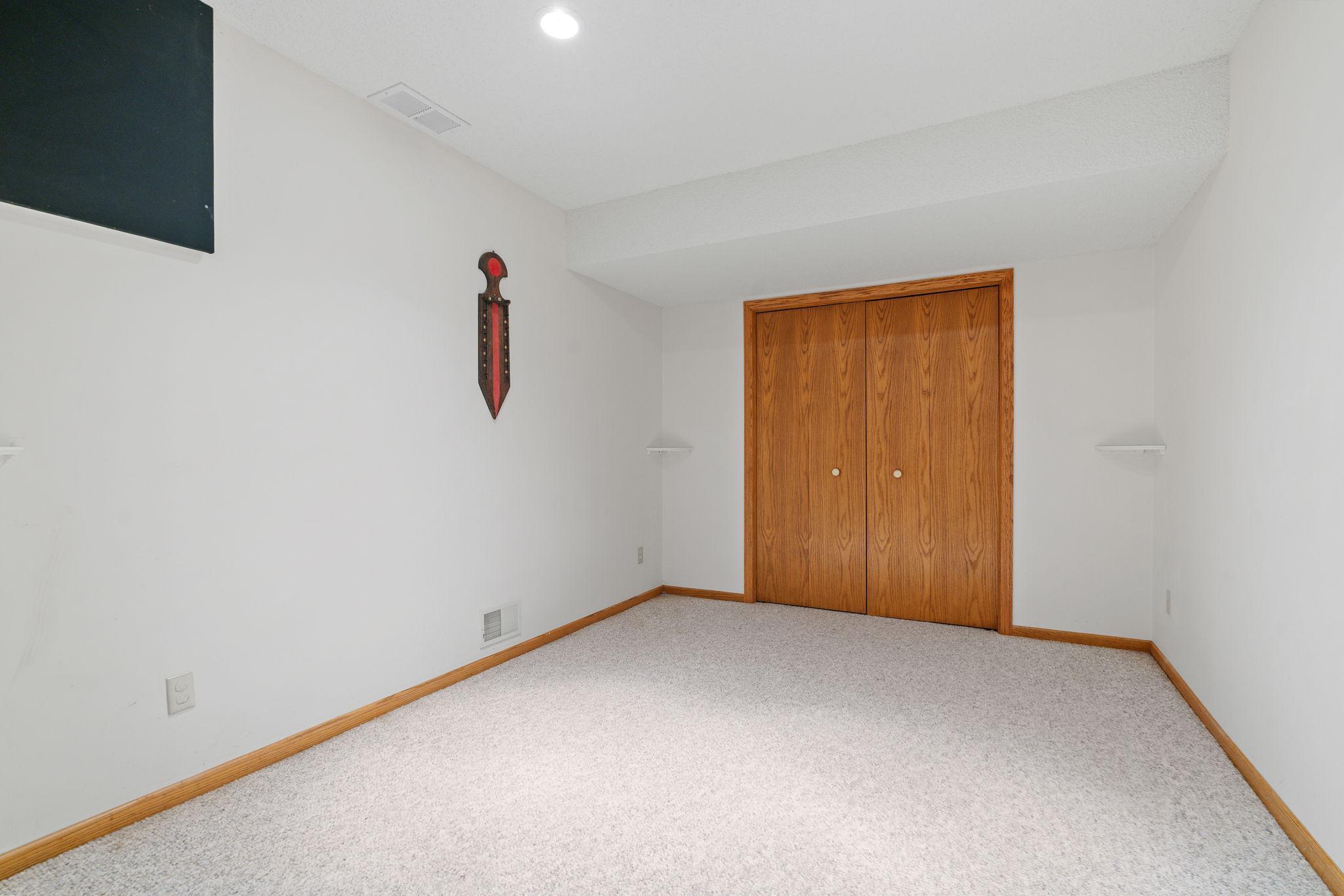 Ready for an egress if you want an additional bedroom, or makes a great game room, play room or home office