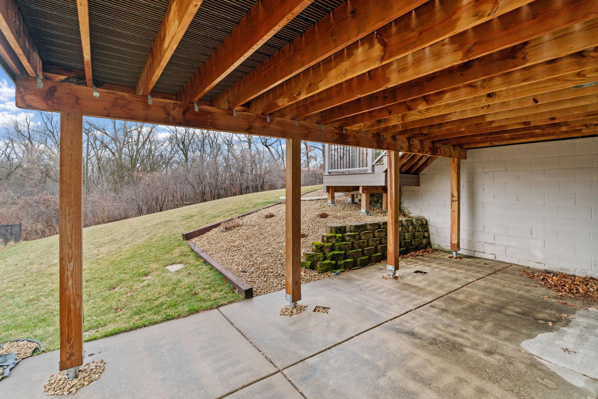 Rain or snow? No problem. The wrap around deck above has you covered.