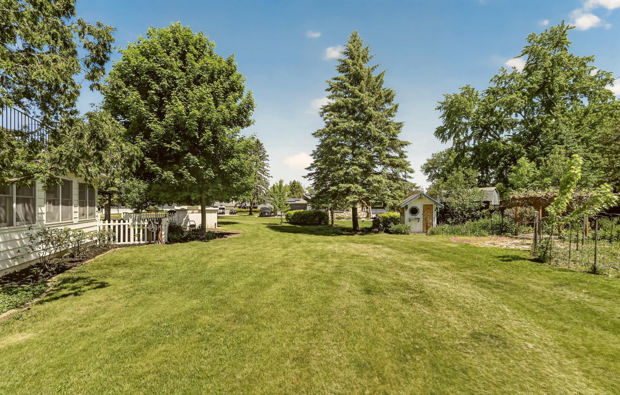 Backyard View-Many mature trees