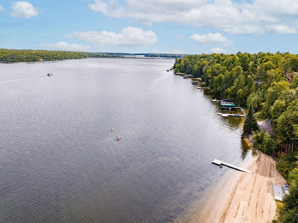 Crystal clear water is perfect for swimming, fishing, or hanging on the beach.