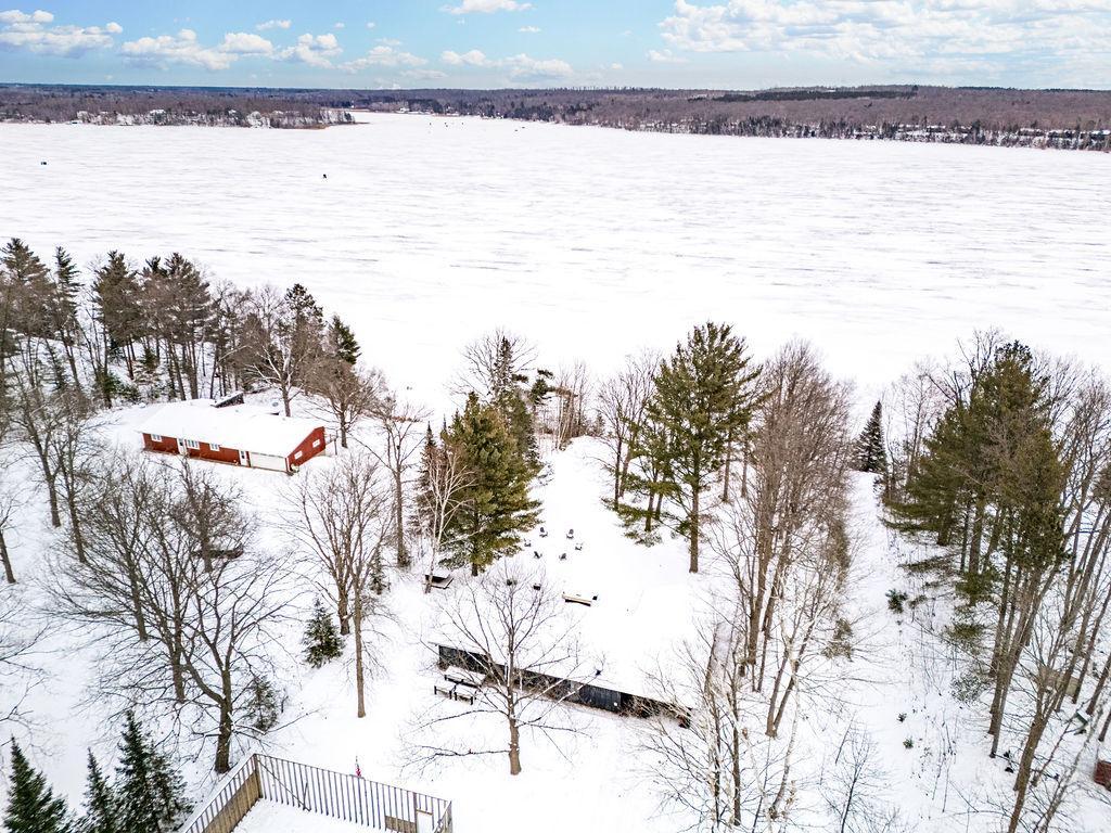 In the winter months enjoy ice fishing, snowmobiling, or staying cozy by the wood burning fireplace.