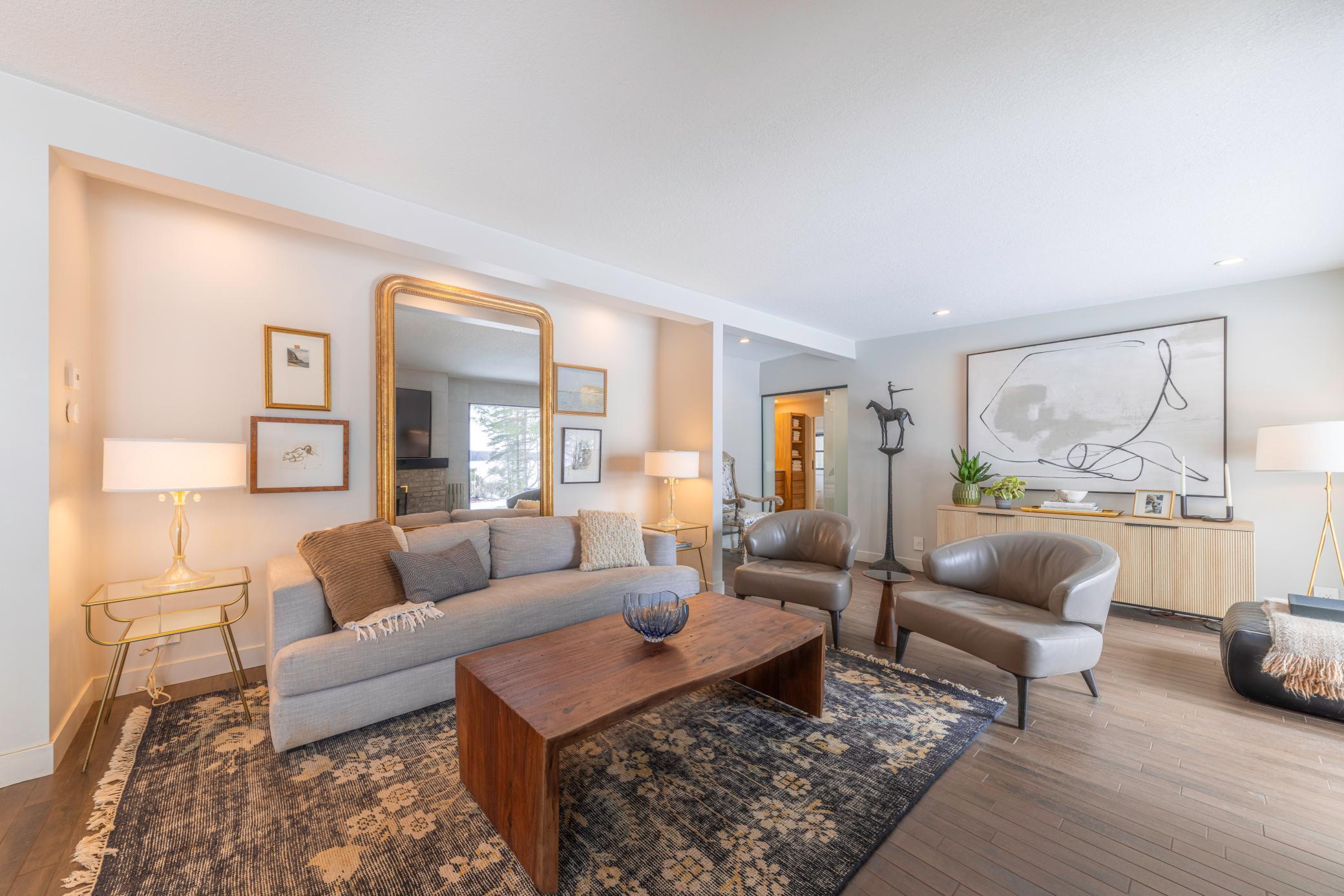 Cozy up in the winter months in this great living room.