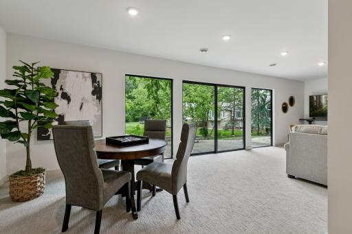 Game night, movie night, or wine night...this space does it all.
