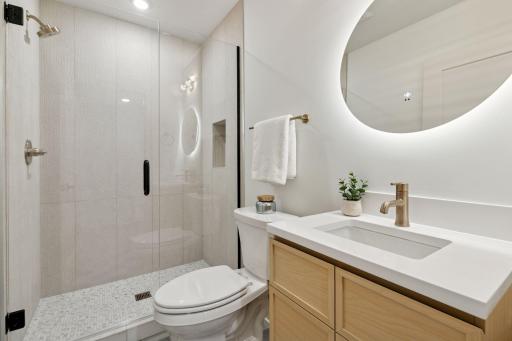 Every bath was designed with exquisite finishes and must be experienced in person.