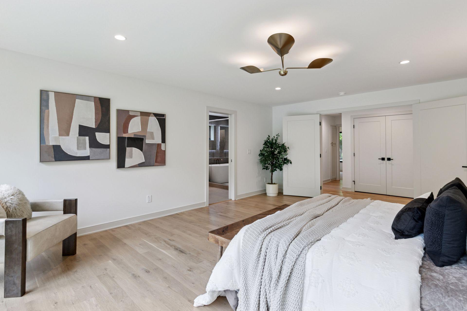 Plenty of space in the primary suite.