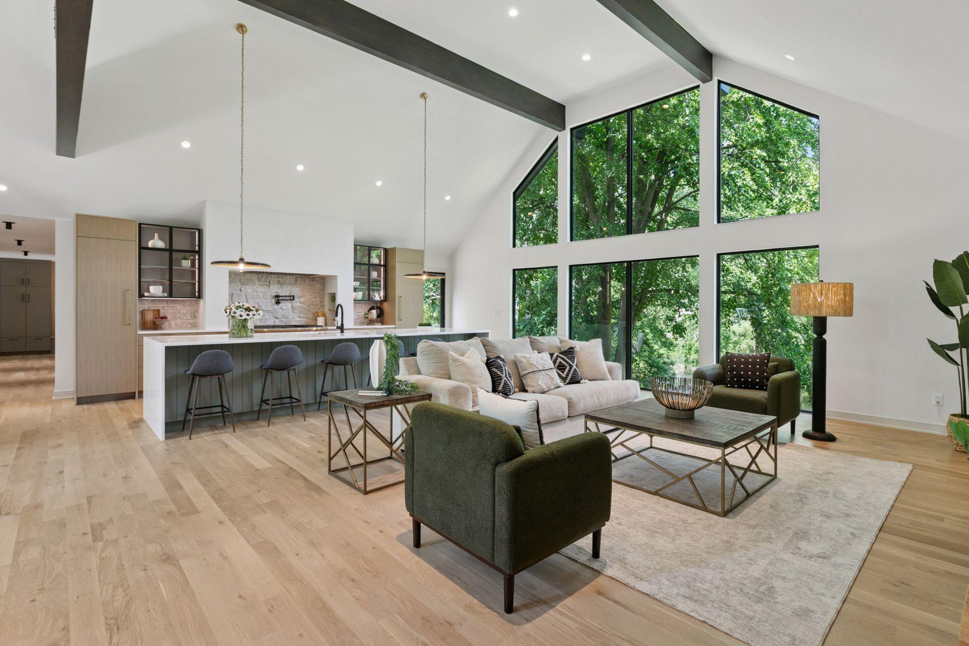 From the striking wood beams to the sleek finishes, every detail here is intentional.