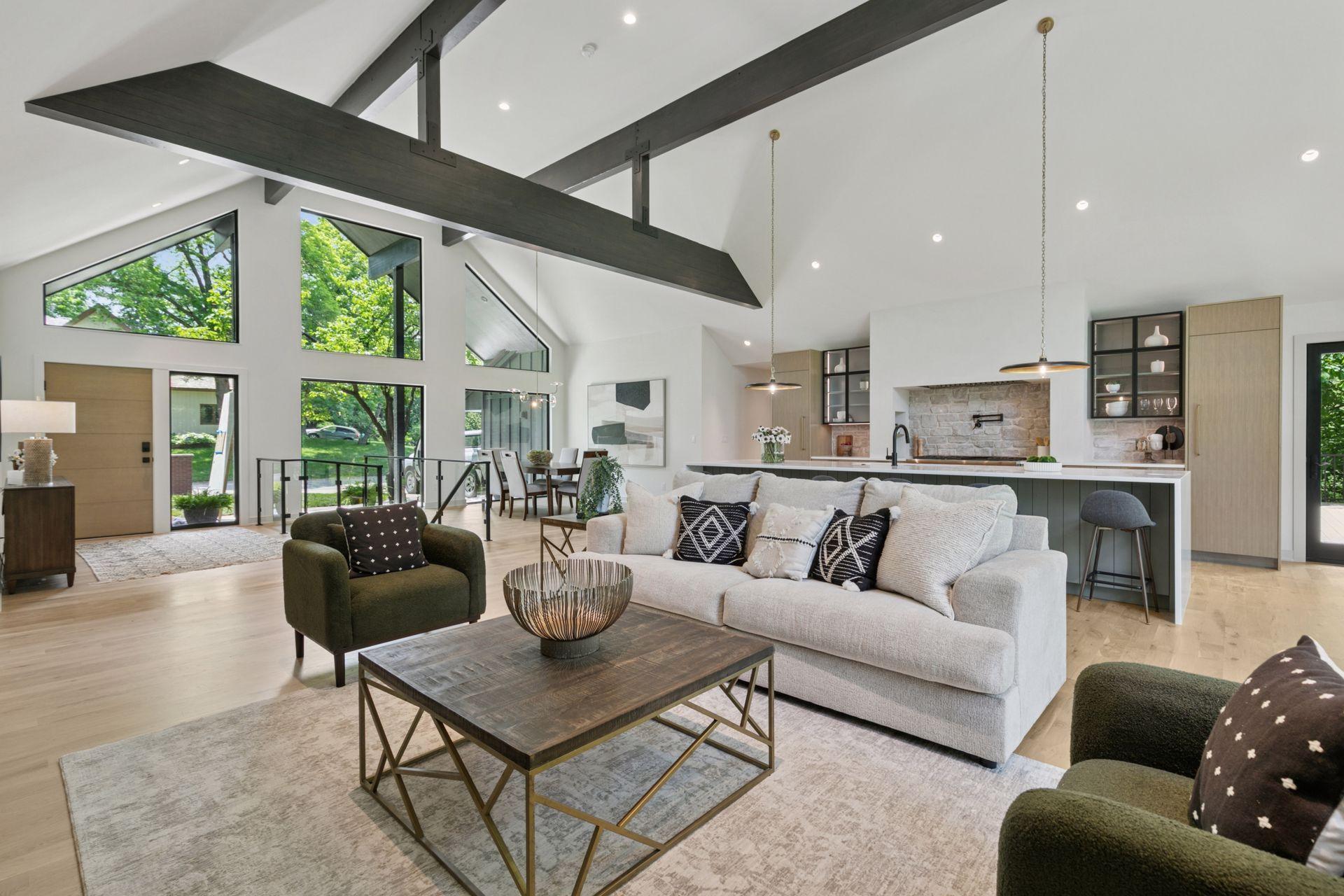 An expansive great room design ideal for entertaining