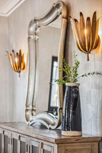 Unique, artistic designer lighting throughout entire home