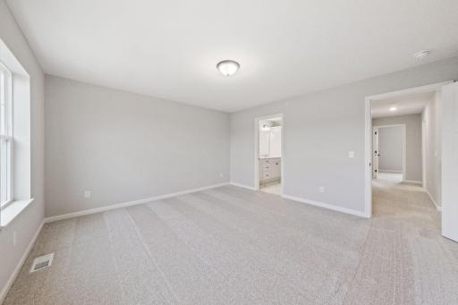 Photos of former model home, options and color selections will vary.