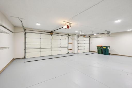 Three car garage with no stairs into the home