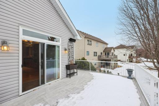 Deck off the dining room