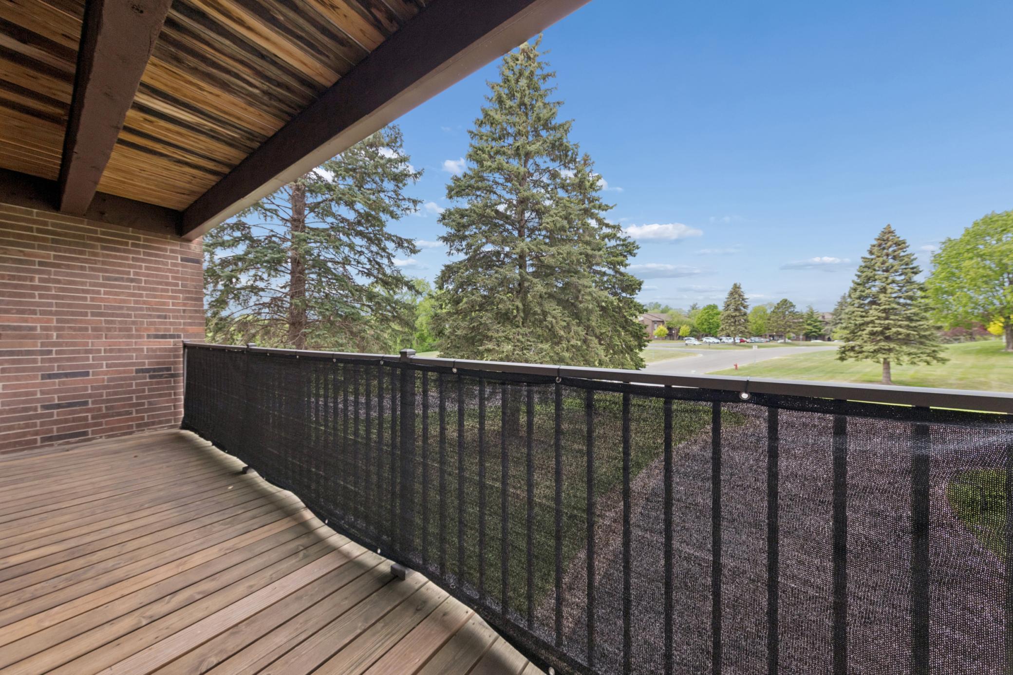 Double deck, above ground, over the garage. Private, secure, and great relaxing.