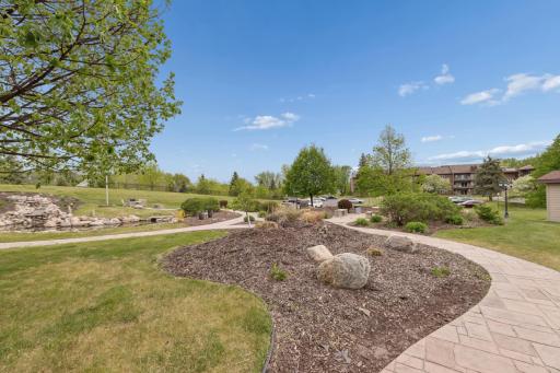 Walking paths and picnic gardens right outside your door.