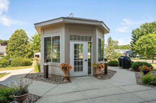 Gazebo is a great space to enjoy the sunshine!