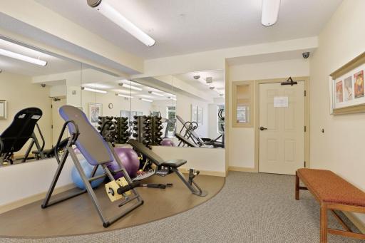 Workout room.