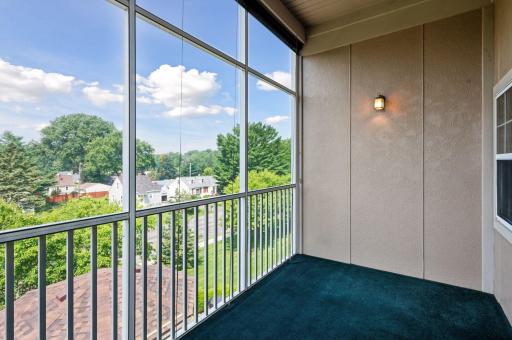 Screened in deck ensures you can enjoy nature views without the bugs!