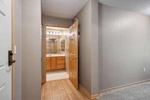 Half bath located near the entry of the home.
