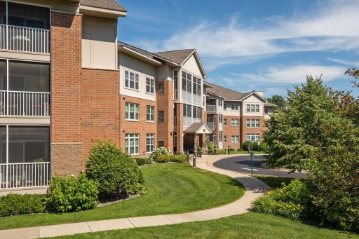 Gorgeous landscaping and green spaces.