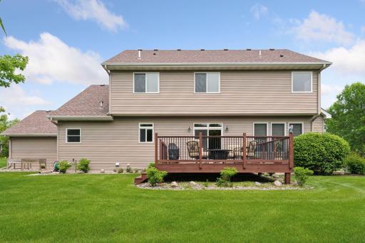 The kitchen dining area with sliding patio door leads to a low profile deck only 2 feet from the ground. Perfect for grilling and easy within earshot to ring the dinner bell to call in the troops from Linden Park!
