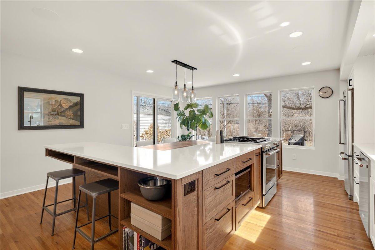 Kitchen Flooded w/ Natural Light