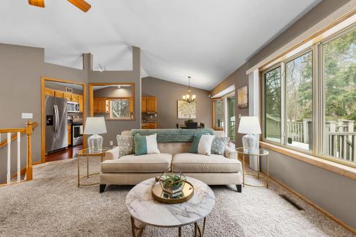 Open floorplan for entertaining your family and friends